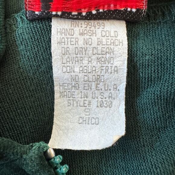 Vintage Y2K I&H Fashion Dark Teal Full Zip Hooded Lightweight Sweatshirt - Picture 6 of 6